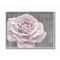 Stupell Industries Love Flower Pink Gray Texture Gray Framed Wall Art